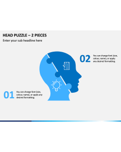 Head Puzzle – 2 Pieces PPT Slide 1