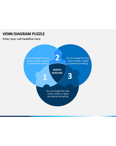 Venn Diagram Puzzle PPT Slide 1