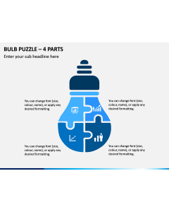 Bulb Puzzle - 4 Parts PPT Slide 1