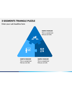 3 Segments Triangle Puzzle PPT Slide 1