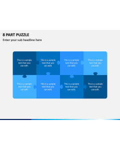 8 Part Puzzle PPT Slide 1
