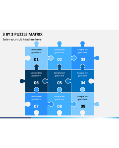 3 By 3 Puzzle Matrix PPT slide 1