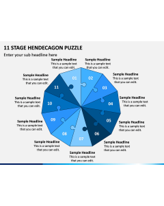 11 Stage Hendecagon Puzzle PPT Slide 1