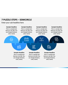 7 Puzzle Steps - Semicircle PPT Slide 1