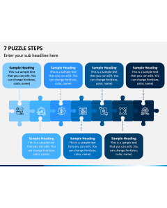 7 Puzzle Steps PPT Slide 1