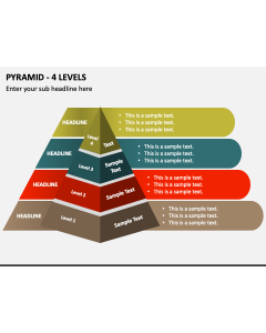 Pyramid - 4 Levels PPT Slide 1