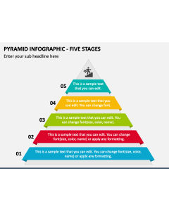 Pyramid Infographic - Five Stages PPT Slide 1