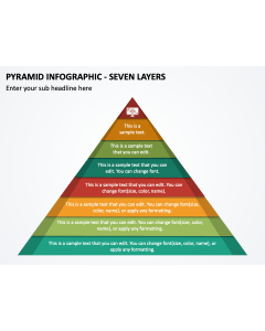 Pyramid Infographic - Seven Layers PPT Slide 1
