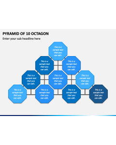 Pyramid of 10 Octagon PPT Slide 1