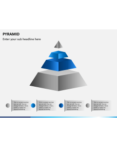 Pyramid shape PPT slide 1