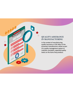 Quality Assurance in Manufacturing PPT Slide 1