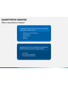 Quantitative Analysis PPT Slide 1