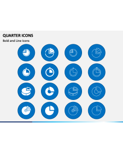 Quarter Icons PPT Slide 1