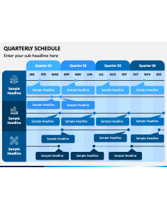 Quarterly Schedule PPT Slide 1