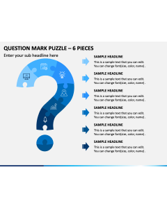 Question Mark Puzzle 6 Pieces Slide 1