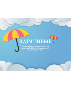 Rain Theme PPT Slide 1