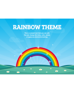Rainbow Theme PPT Slide 1