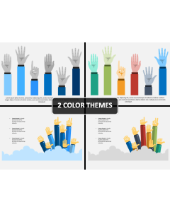 Raising Hands PPT Cover Slide