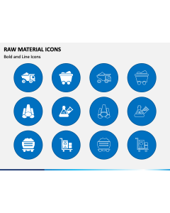 Raw Material Icons PPT Slide 1