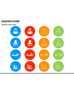 Reading Icons PPT Slide 1