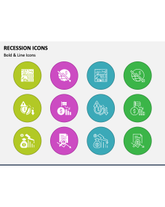 Recession Icons PPT Slide 1