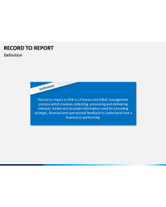 Record to Report PPT slide 1