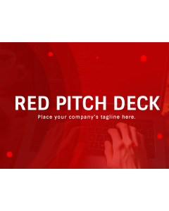 Red Pitch Deck PPT Slide 1