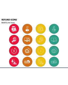 Refund Icons PPT Slide 1