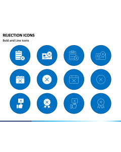 Rejection Icons PPT Slide 1