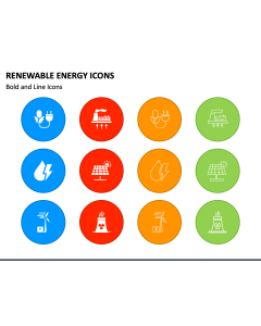 Renewable Energy Icons PPT Slide 1
