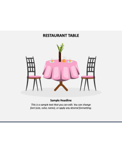 Restaurant Table PPT Slide 1