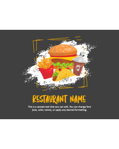 Restaurant Theme PPT Slide 1