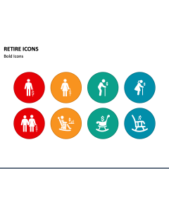 Retire Icons PPT Slide 1