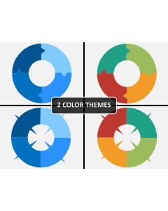 Ring chart PPT cover slide 