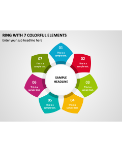 Ring with 7 Colorful Elements PPT Slide 1