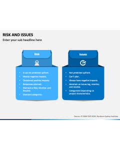Risk and Issues PPT Slide 1