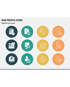 Risk Profile Icons PPT Slide 1