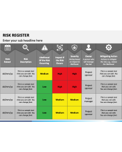 Risk Register PPT Slide 1