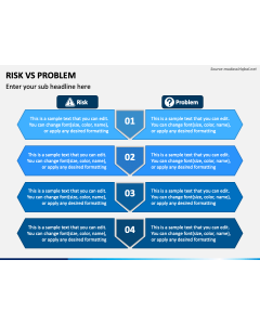 Risk Vs Problem PPT Slide 1