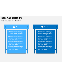 Risks and Solutions PPT Slide 1