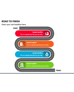 Road To Finish PPT Slide 1