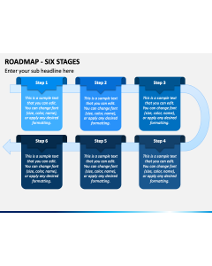 Roadmap - Six Stages PPT Slide 1
