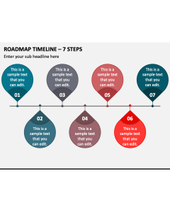 Roadmap Timeline - 7 Steps PPT Slide 1