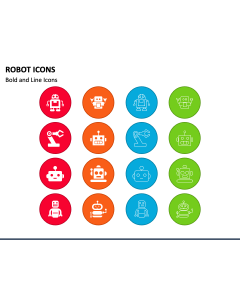 Robot Icons PPT Slide 1