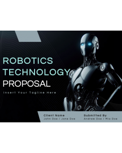 Robotics Technology Proposal PPT Slide 1