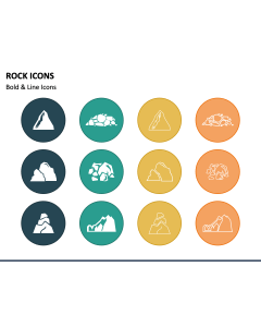 Rock Icons PPT Slide 1
