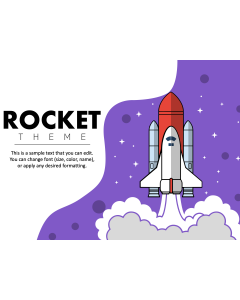 Rocket Theme PPT Slide 1