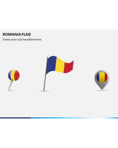 Romania Flag PPT Slide 1