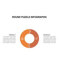 Round Puzzle Infographic PPT Thumbnail