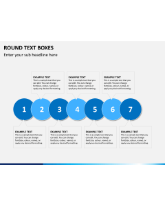 Round text boxes PPT slide 1